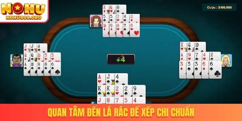 Quan tâm đến lá rác để xếp chi chuẩn